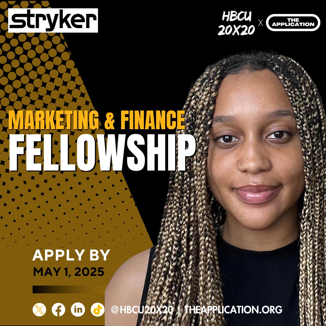 Stryker + HBCU 20x20 Marketing & Finance Fellowship