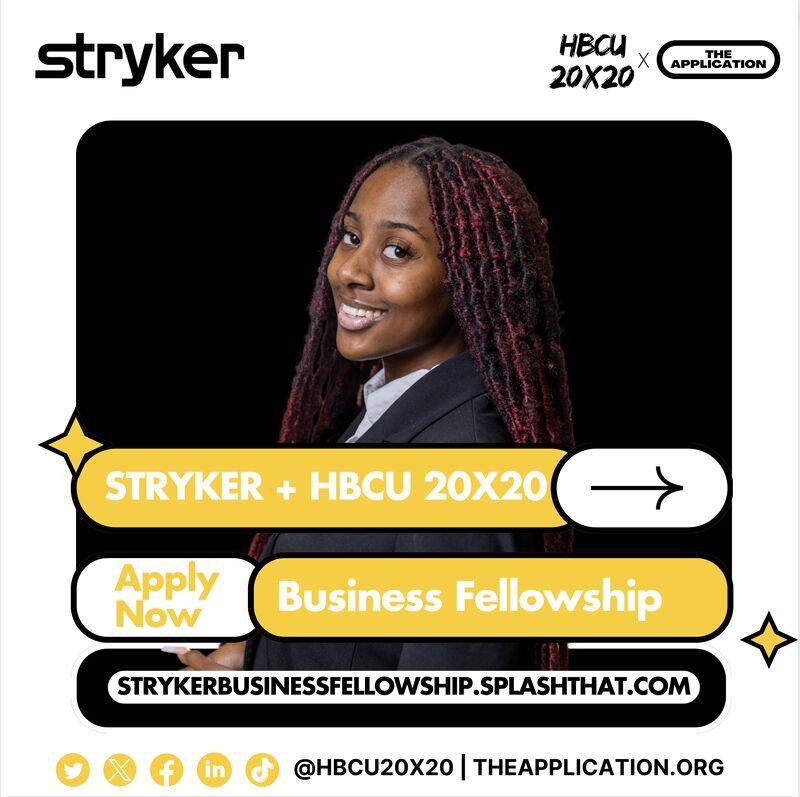 Stryker + HBCU 20x20 Business Fellowship